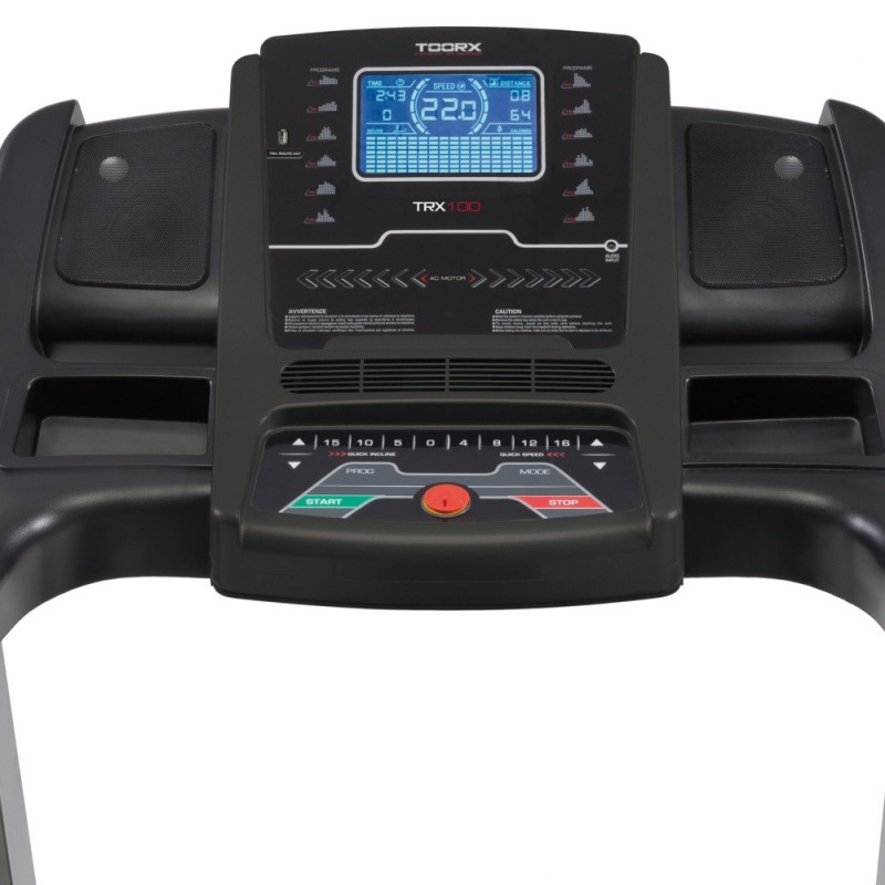 Tapis roulant TRX-100 HRC APP Ready 3.0 motore AC fascia cardio inclusa Tapis roulant TRX-100 HRC APP Ready 3.0 motore AC fascia cardio inclusa