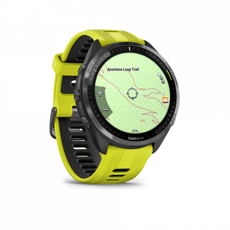 FORERUNNER 965 Lunetta in titanio DLC grigio carbonio (010-02809-12) ⭐ SNL – Competenza dal 1998