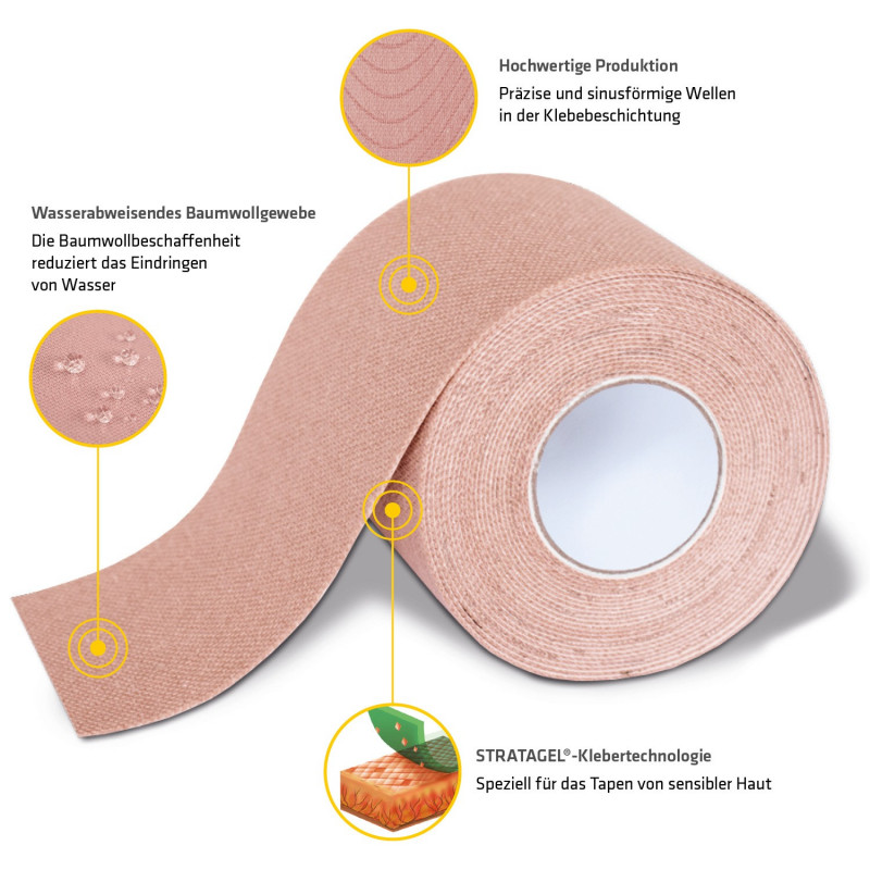 K-Active Tape Gentle 5cm x 5m 1 Rotolo
