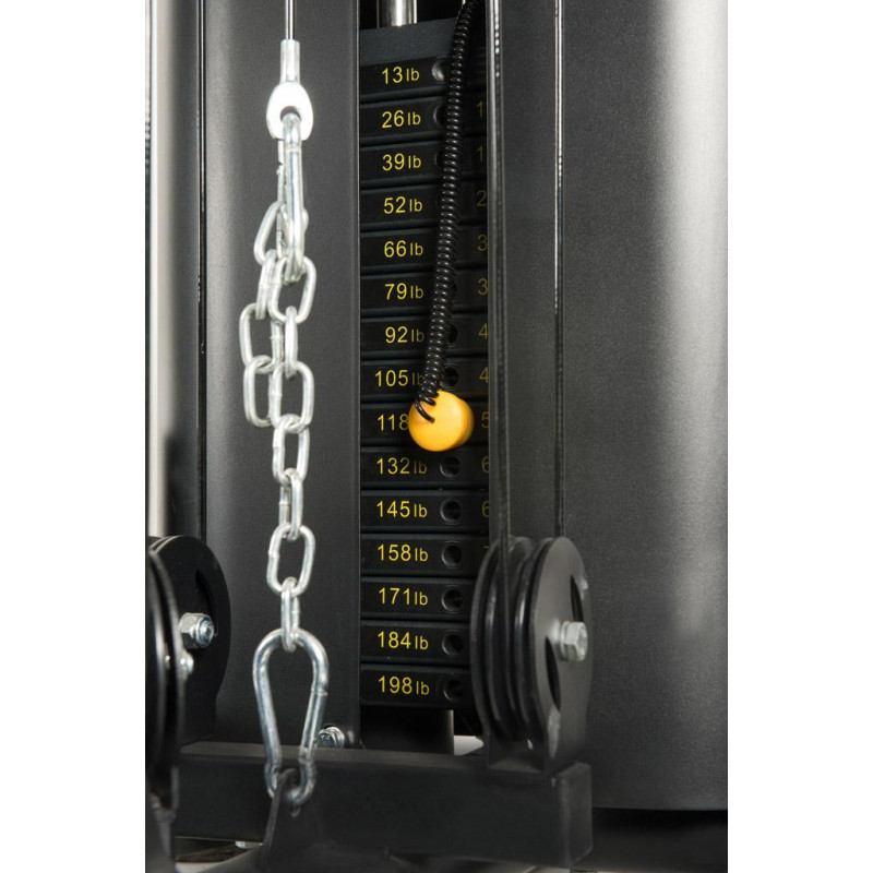 Stazione multifunzione MSX-3000 pacco pesi acciaio 90 kg con doppio cavo libero Stazione multifunzione MSX-3000 pacco pesi acciaio 90 kg con doppio cavo libero