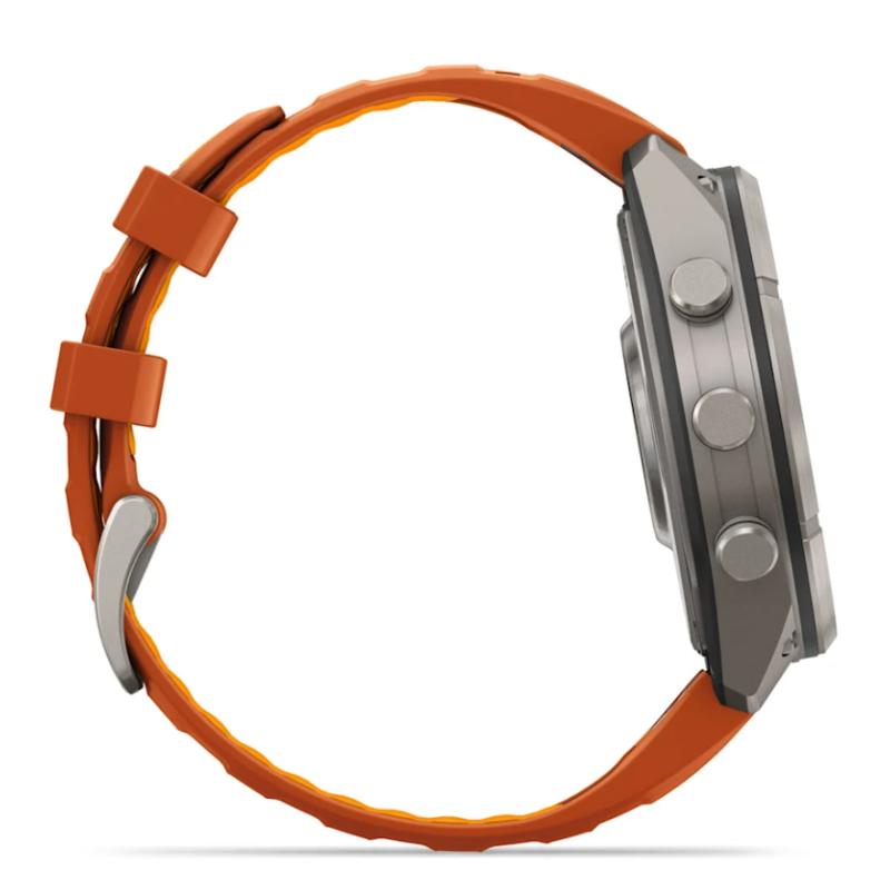 fenix 9 Pro 47 mm Titanio con cinturino in silicone Autumn Orange/Spark Orange (010-04336-01)