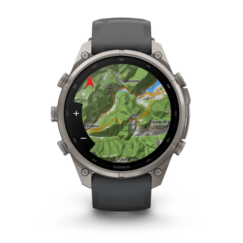 fenix 9 Pro 47 mm Titanio con cinturino in silicone Graphite/black (010-04336-21)