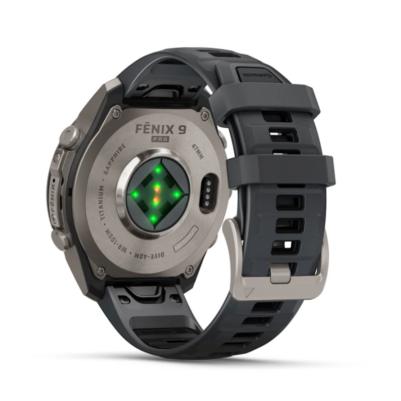 fenix 9 Pro Titanio con cinturino in silicone Graphite/black (010-04336-21)