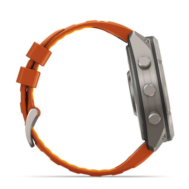 fenix 9 Pro 51 mm Titanio con cinturino in silicone Autumn Orange/Spark Orange (010-04337-01)