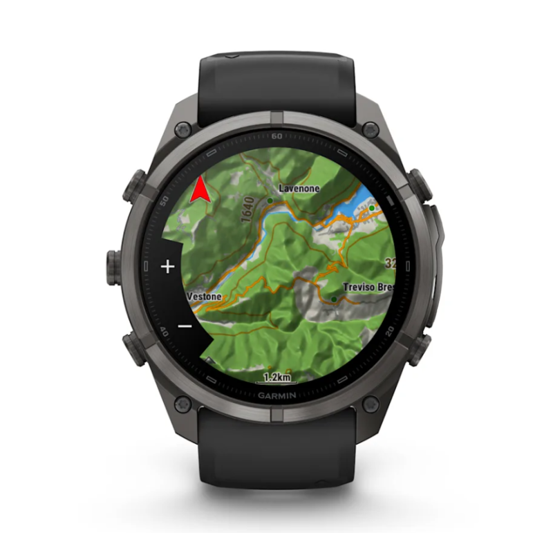 fenix 9 Pro 51 mm Titanio DLC Carbon Gray con cinturino in silicone Black/Pebble Gray (010-04337-11)
