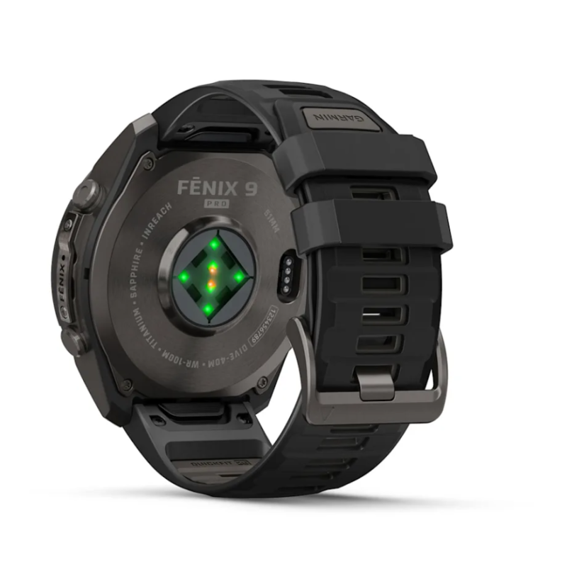 fenix 9 Pro 51 mm Titanio DLC Carbon Gray con cinturino in silicone Black/Pebble Gray (010-04337-11)