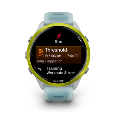 Forerunner 570 - 47mm Amp Yellow Aluminum con cinturino Translucent Whitestone/Turquoise (010-02971-01)